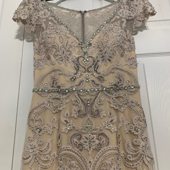 Beaded Lace Wedding/Evening Gown - Picture 2 of 8